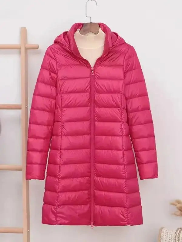 NewBang 5XL 4XL Hat Detachable Thick Long Down Jacket Women Winter Ultra Light Down Jacket Women With Hooded Down Coat Female