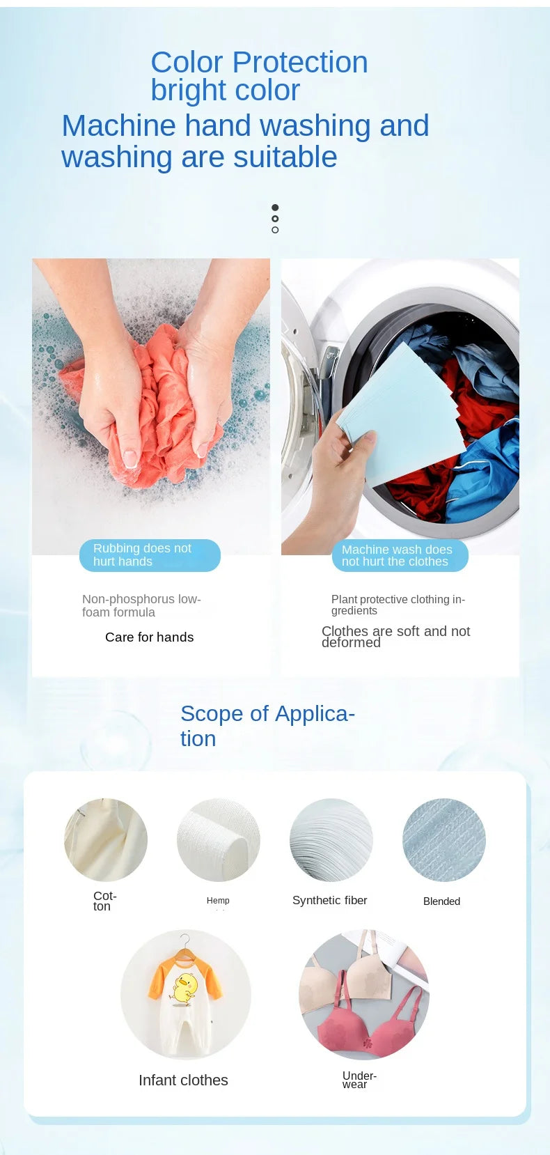 40/80Pcs Laundry Tablets Efficient Detergent Strong Deep Cleaning Detergent Easy Dissolve Laundry Soap Tablets Cleaning supplies