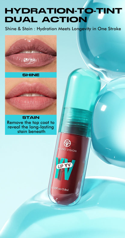 YOUNG VISION 6-Shade Avocado Long-Lasting Moisturizing Lip Stain is lightweight, non-sticky, non-stick cup lip stain