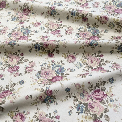 160x50cm Vintage Rose Flower Cotton Fabric Cotton Bedding Cotton Clothing Hair Ring Fabric
