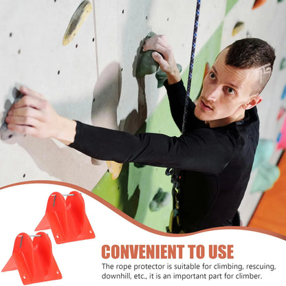 2Pcs Climbing Rope Protective Cover Ropes Edge Protector Quick Downhill Protectors Portable Outdoor Equipment Anti-wear Safety