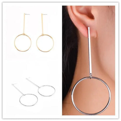 Luxury Earrings Women Fashion Retro Fun Hoop Big Earring Temperament Hundred Matching Accessory For Womens Wear серьги женские