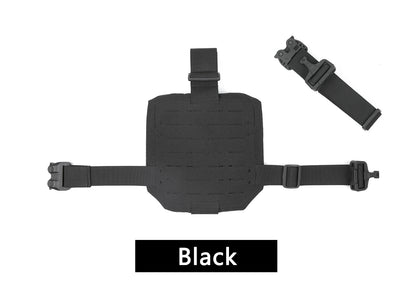 Tactical Leg Holster Magazine Pouch Hunting Airsoft Plate Carrier Molle Drop Platform Thigh Protector Glock Camping Outdoor Spor