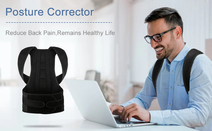 Professional Back Brace for Women and Men Posture Corrector Improve Posture Lumbar Support Shoulder Lower Upper Back Pain Relief