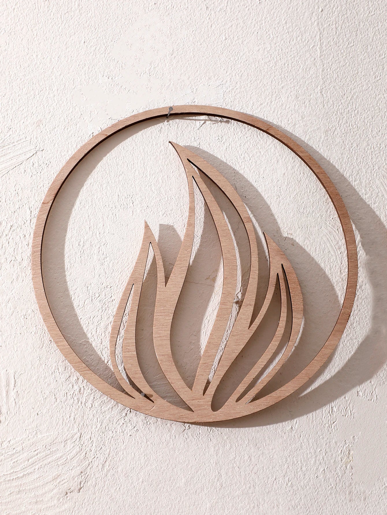 Natural Wooden Wall Hanging Wall Art Decor - Elements Design (Fire, Water, Earth, Air) Wood Hanging Wall Decor Boho Wall Accent