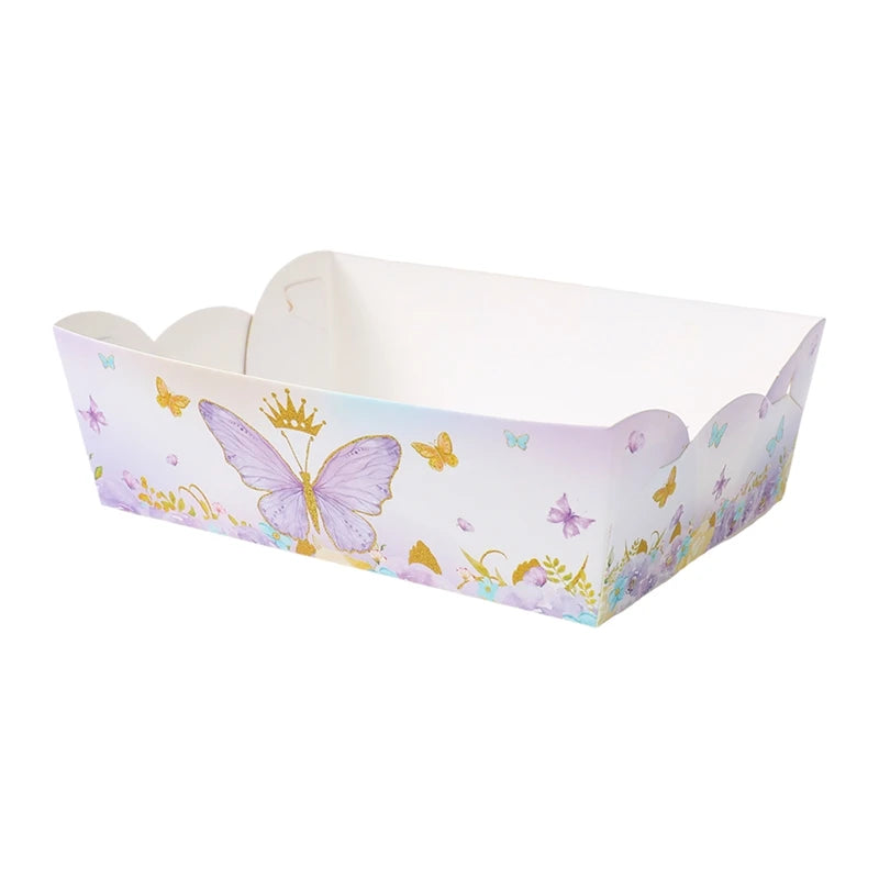 Butterfly Party Snack Tray Butterfly Birthday Party Decoration Kids Girls Birthday Party Supplies Baby Shower Party Decoration