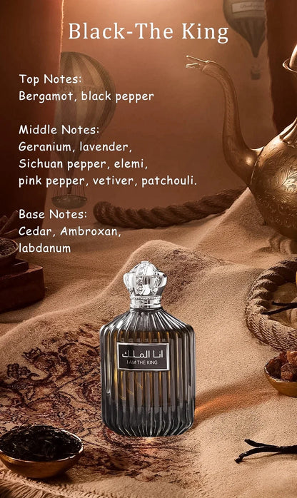 100ml Original Men Perfumes Arabic Dubai Prince Cologne Long Lasting Perfume Light Fragrance Fresh Desert High Quality Perfumes