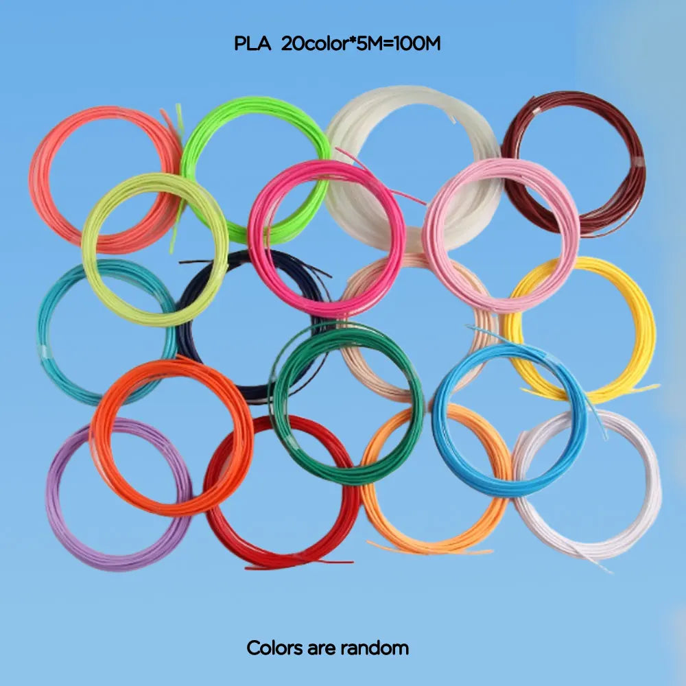 3D Printing Pen 9/50/100/200M PLA Filament LED Display With PU Case DIY Drawing Pens Stimulate Creativity Kids Toys 3D Pen