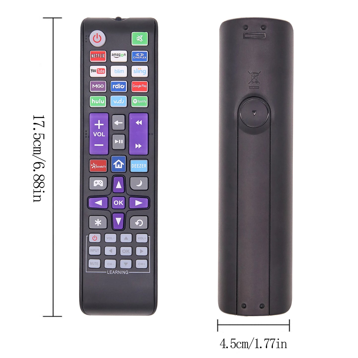New Replacement Universal Remote Control for Roku TV, Compatible for TCL Roku/Hisense Roku/Onn Roku/Sharp Roku/Element Roku/Phil