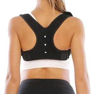 1 Pc Adjustable Posture Corrector With Breathable Upper Back Support Relieves Neck Shoulder And Back Pain Hunchback Correction