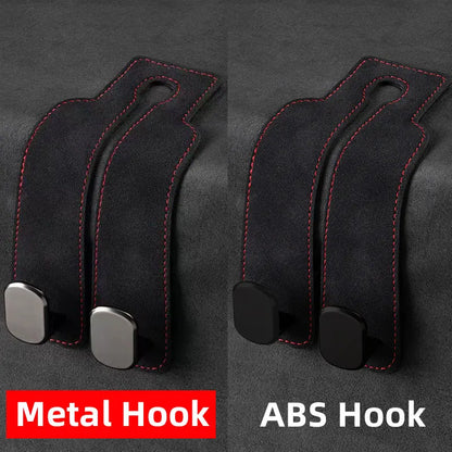 2 in 1 Car Hook For Car Rear Seat Back Hooks Headrest Hanger Clip Universal Double Hooks Holder Storage Car Interior Accessories