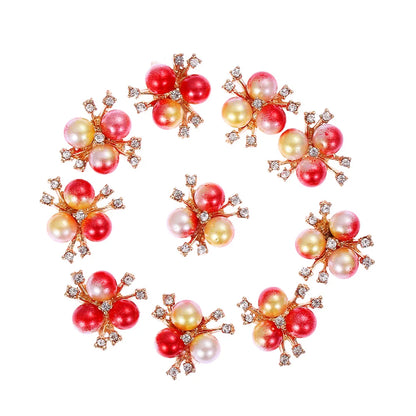 10 PCs 15/20/25MM Round Metal Rhinestone Buttons for Clothing DIY Sewing Accessories Wholesale Luxury Fashion Apparel Decoration