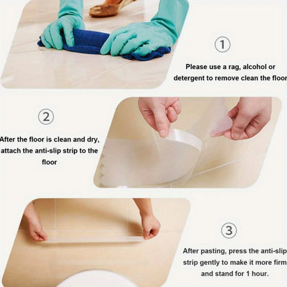 6/12/24/40 Pcs Anti Slip Strips Shower Stickers Colored Non Slip Bath Safety Strips for Bathtub Shower Stairs Floor