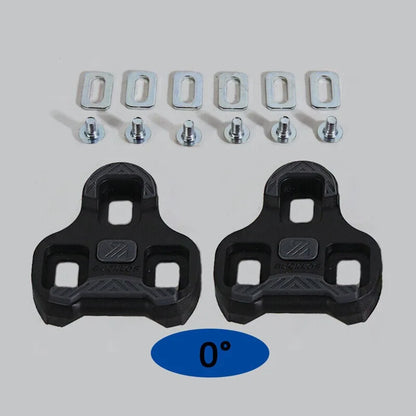 BUCKLOS for LOOK Keo Cleats Float Road Cycling Shoes Pedal Cleats for Look Keo Bike Self Locking Pedal Plate 4.5/9 Degree 1/2pc