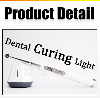 Dental 1 Second Curing Light LED Lamp With Two Intensity Angle Adjustable Utra Long Wavelength Flexible Rotation Design