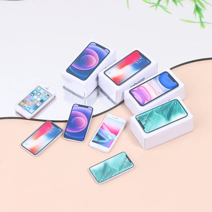 1:12 Scale Miniature Dollhouse Mobile Phone Model for Doll House Decoration