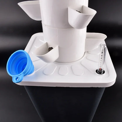 Hidroponia Garden Vertical Tower 14 Layer 70 Holes Torre Idroponica Verticale Hydroponics Growing System