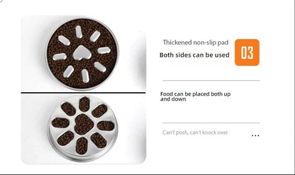 Stainless Steel Slow  steel slow food bowl for dogs, feeding basin for cats, anti choking and anti overturning bowl Pet supplies