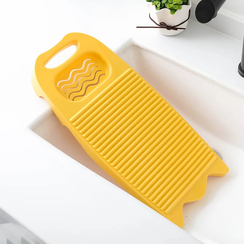 Wash Board Thickened Hand Wash Laundry Boards Dirty Clothes Washboard with Soap Holder Design for Underwear Lingerie Cleaning