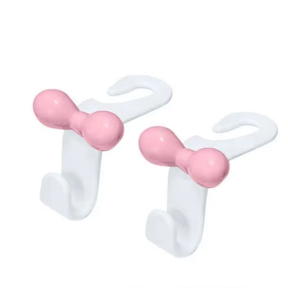 Exquisite Bowknot Car Seat Back Hook Multi-functional Sundries Back Storage Hook Durable Seat Back Hanger