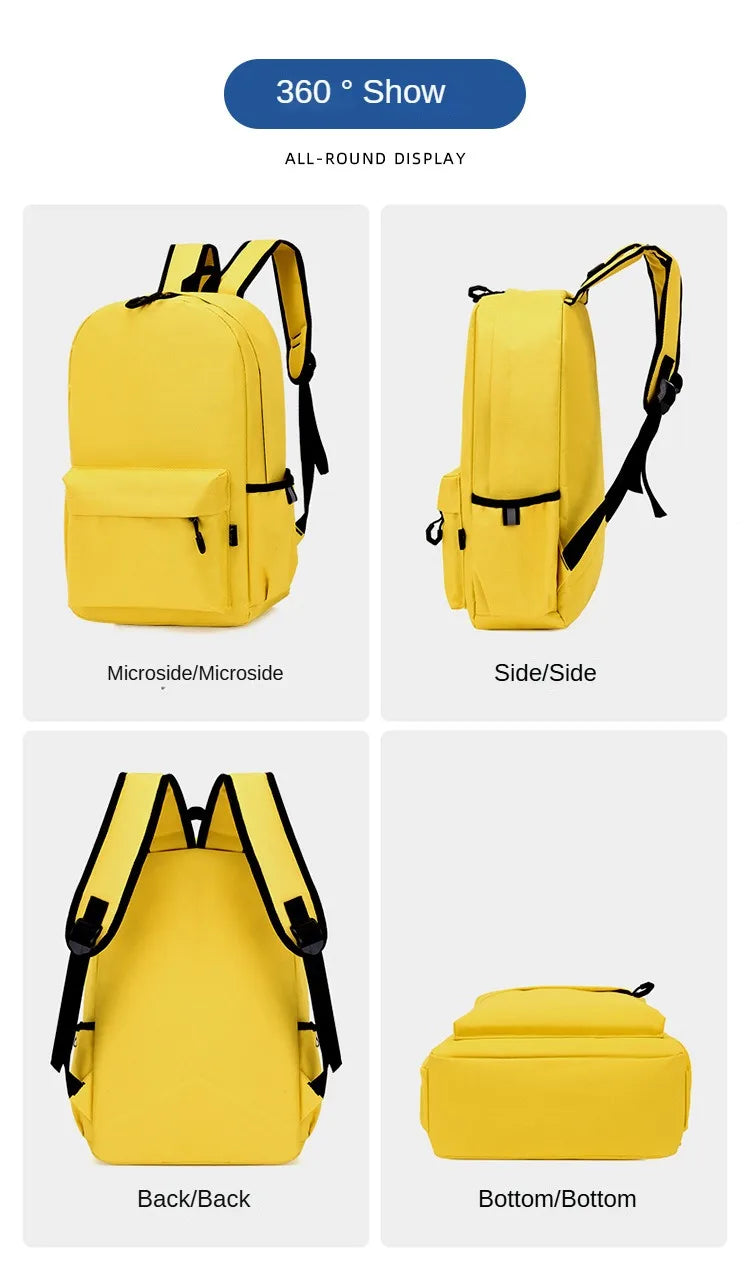 Personalized School Bag Custom Logo School Backpack Training Class Gift School Name Pattern Elementary school backpack wholesale