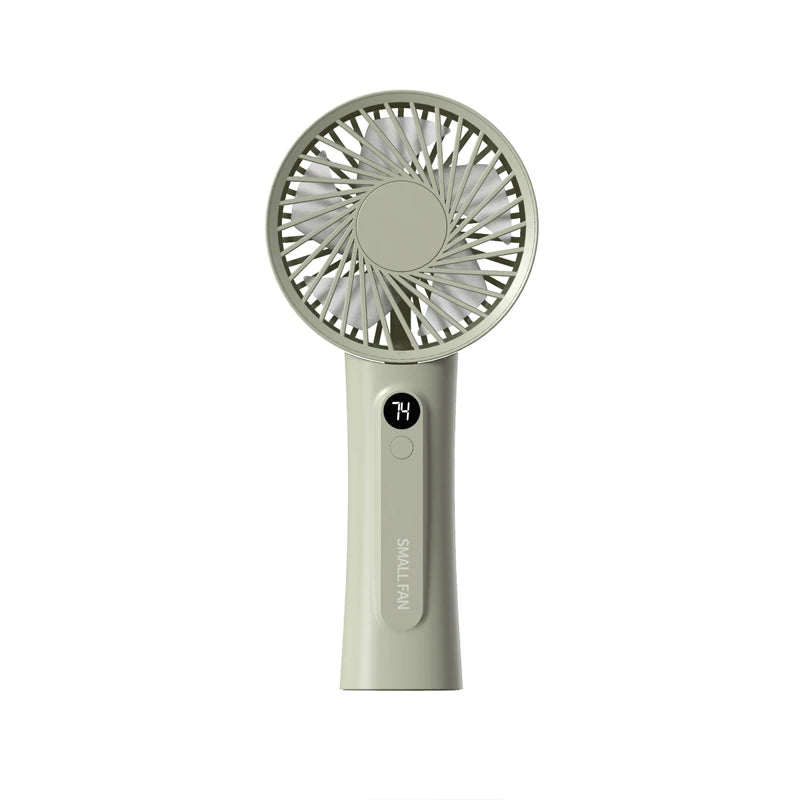 Portable Handheld Fan, Fan 6 Speed Wind LED Display Personal Mini Travel Fan  Hand Held Fan USB Foldable Electric Fan