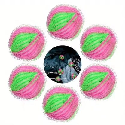 6PCS Pet Hair Remover for Laundry Lint Remover Washing Balls Reusable Dryer Nylon Balls Dogs Cats Hair Lint Remover for Laundry