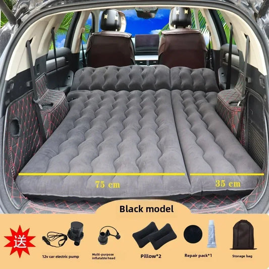 Airbed Household Outdoor Single Double Air Bed Thickened Folding Inflatable Convenient Mattress Sleep Rest for Car SUV Travel
