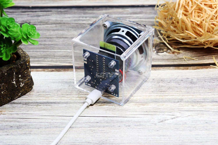 Mini Bluetooth Speaker Making Kit Small Audio Parts Electronic DIY Power Amplifier Mobile Speaker Electronic Kit Soldering