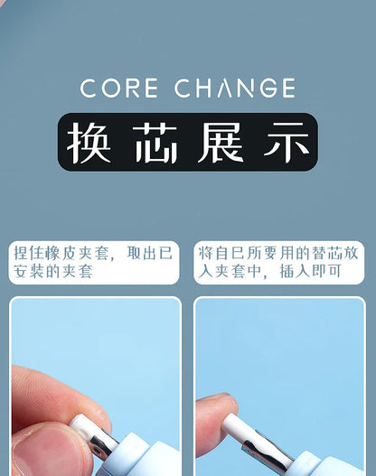 Electric Eraser Art Drawing Eraser Highlight Sketch Eraser for Students with Refills Correction Supplies Stationery