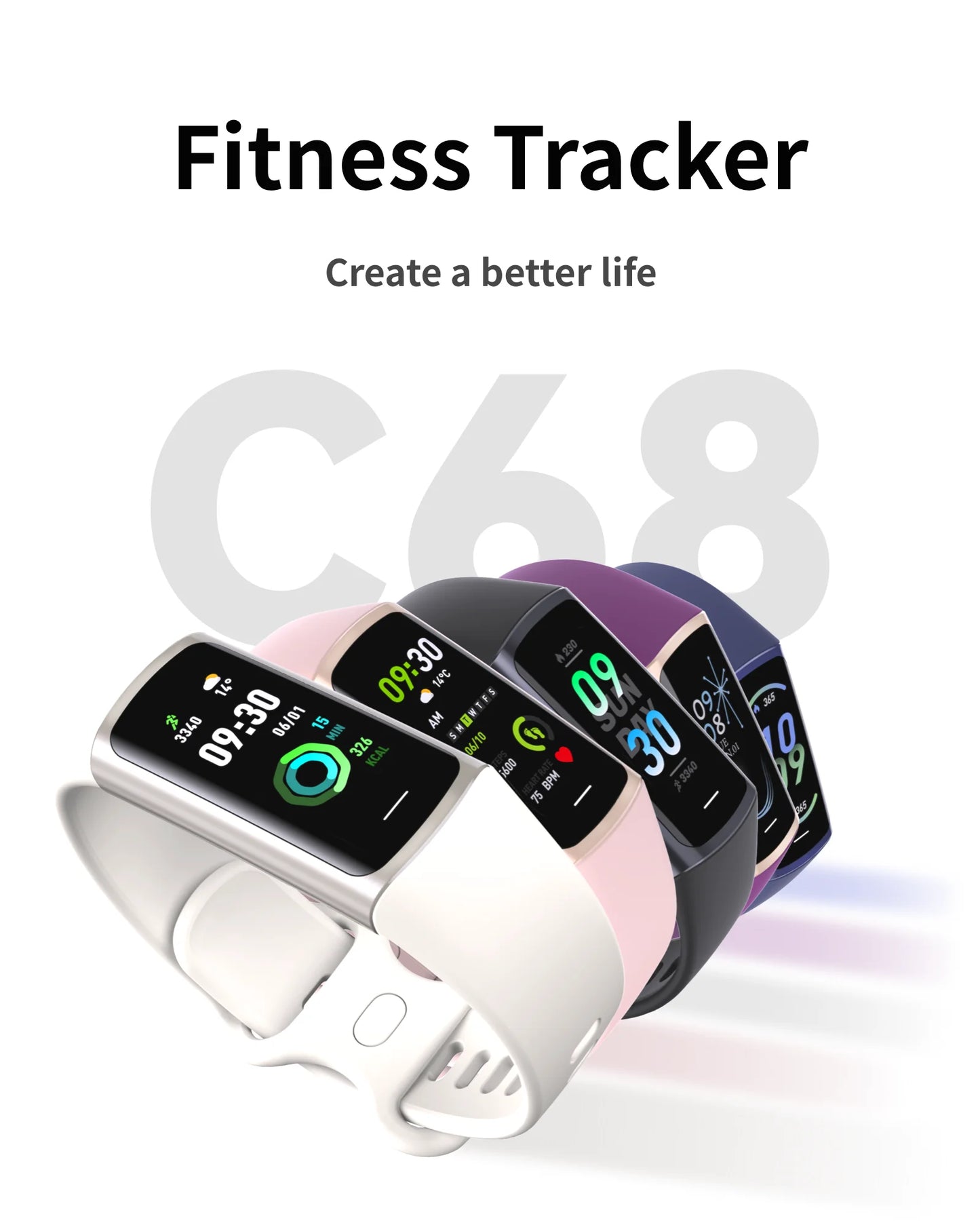 LIGE Sport Smart Bracelet Fitness Tracker For Man Women Band Waterproof Connected Phone Tracker Men Smart Watch For Android ios