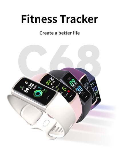 LIGE Sport Smart Bracelet Fitness Tracker For Man Women Band Waterproof Connected Phone Tracker Men Smart Watch For Android ios