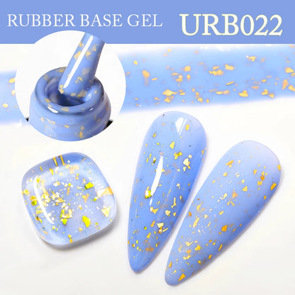 UR SUGAR 7ml Pale Pink Rubber Base Gel Nude Color Semi Permant Soak Off UV LED Self-leveling Gel Varnishes Great Coverage