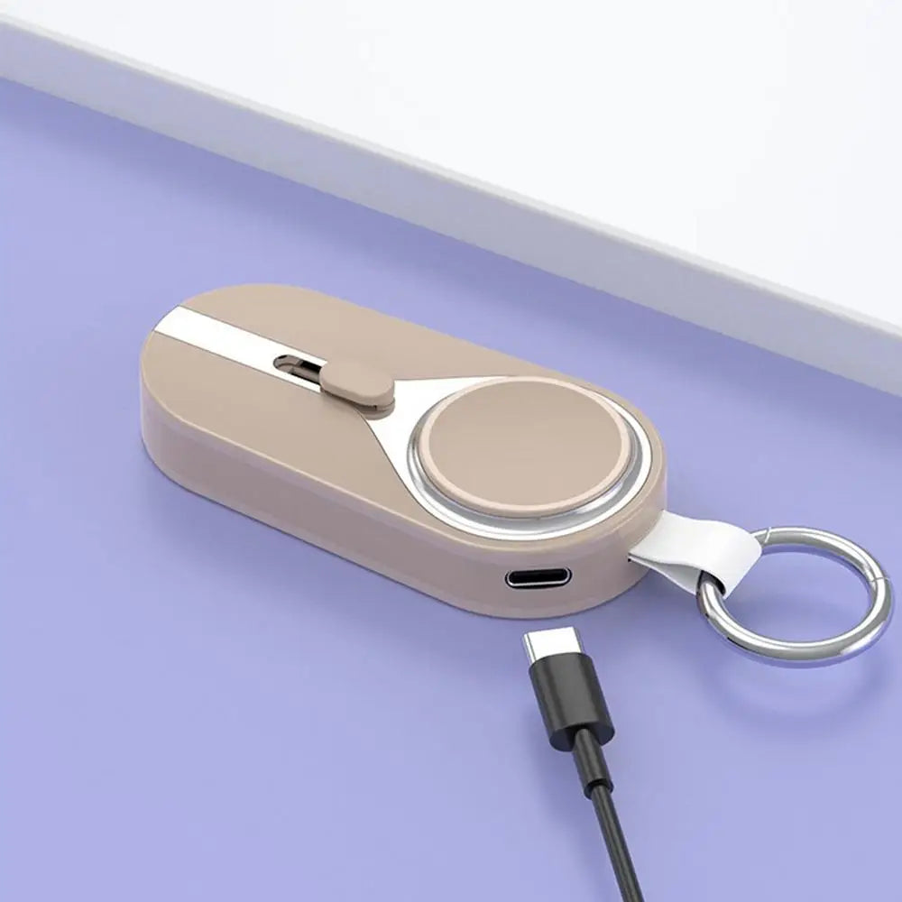 Solar Power Bank Pocket Power Bank Solar Keychain Charger Fast Charging Wireless Charger Portable External Power Bank Keychain