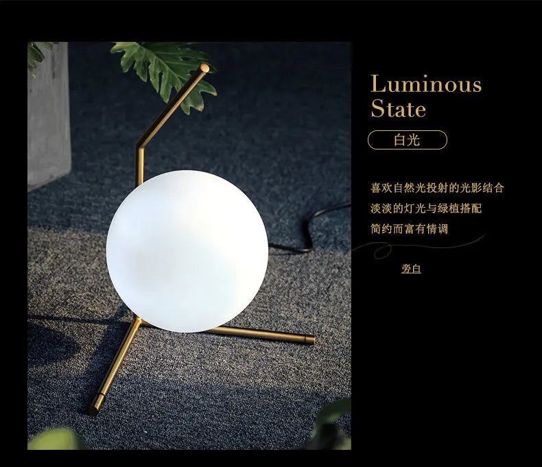 Nordic Creative Ins Style Internet Celebrity Douyin Decorative Lamp Reading Desk Study Modern and Simple Bedroom Bedside Lamp