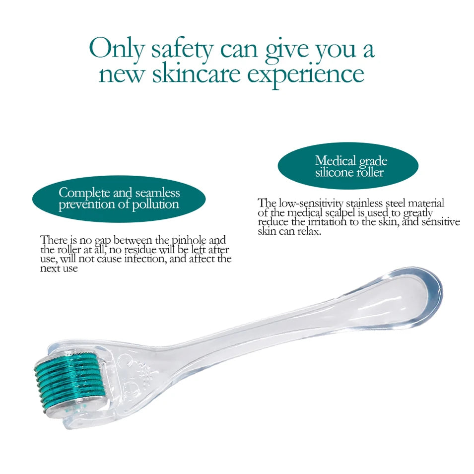 Professional Beauty Derma Roller Micro Face Roll Hair Growth For Skin Facial Hair Beard Scalp Micro Needle Face Roller Skin Care