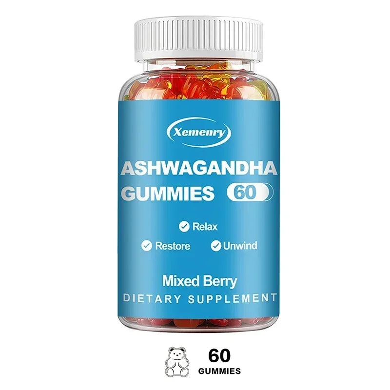 Ashwagandha Gummies - Improve Energy, Keep Youthful, Reduce Food Cravings, Regulate Thyroid Hormone Levels
