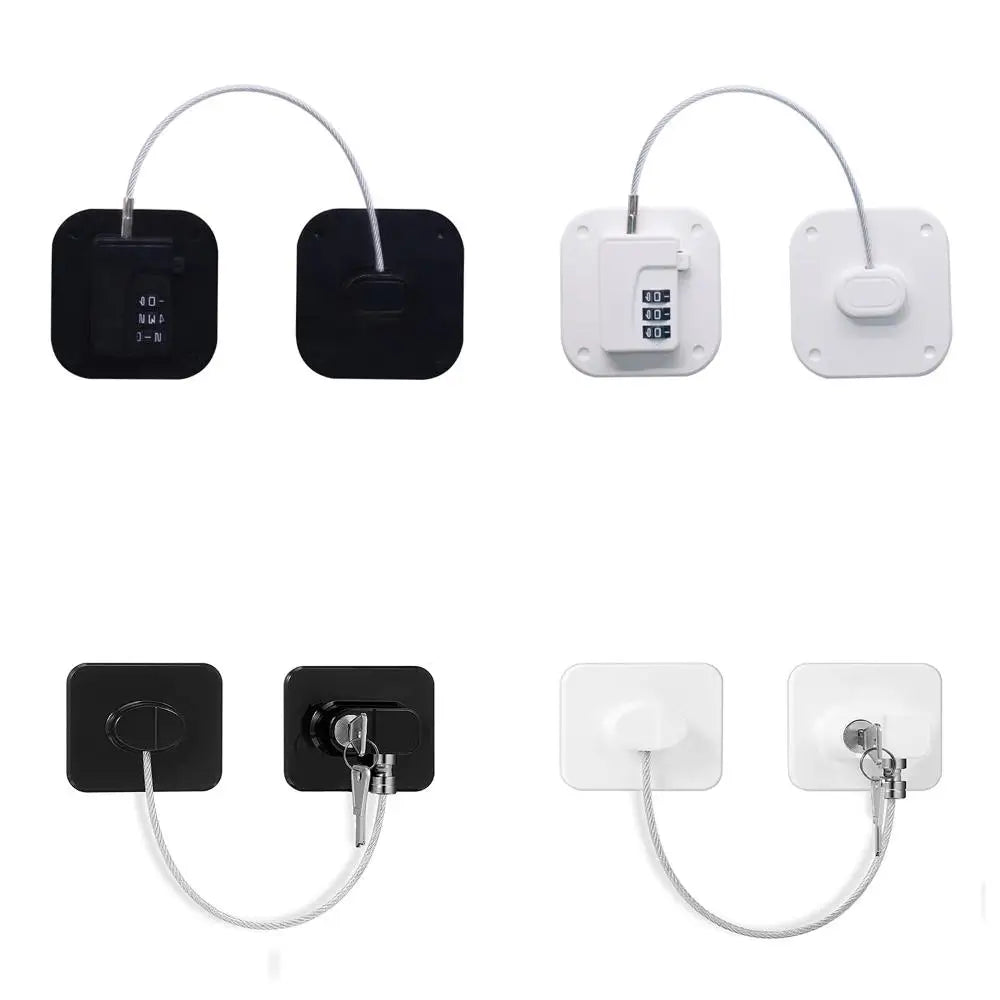 1PCS Baby Safety Refrigerator Lock With Keys or Coded Lock Infant Security Cabinet Locks Sliding Closet Door Locks