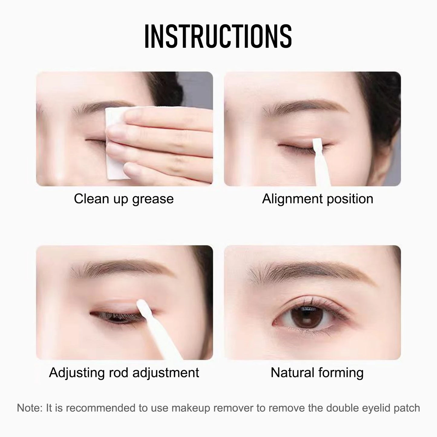 Natural Invisible Double Eyelid Tape Waterproof Eye Lift Tape Stickers for Monolid & Hooded Eyes Women Beauty Tools