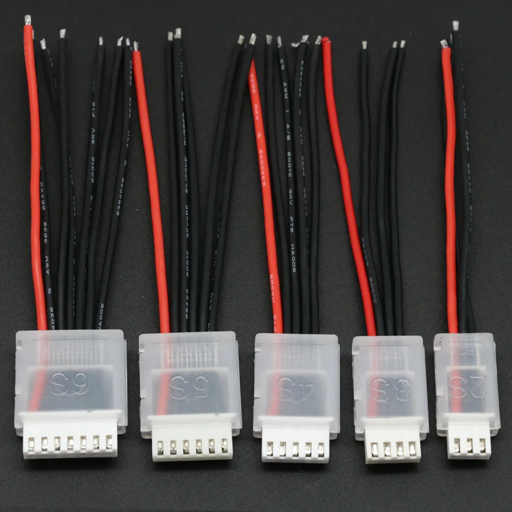 20pcs/lot 2S 3S 4S 5S 6S JST-XH Balanced head protection Balance Plug Savers AB Clip for Rc Lipo Battery