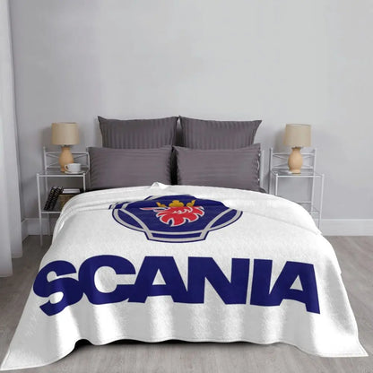 Sweden Saabs Scanias Blankets Fleece Winter Portable Lightweight Thin Throw Blanket for Bedding Travel Bedspread