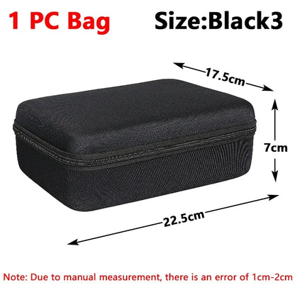 1Pc EVA Storage Box Travel Zipper Small Bag Portable Protective Storage Case Outdoor Tools Bag 6kinds Size Organizer Accessories