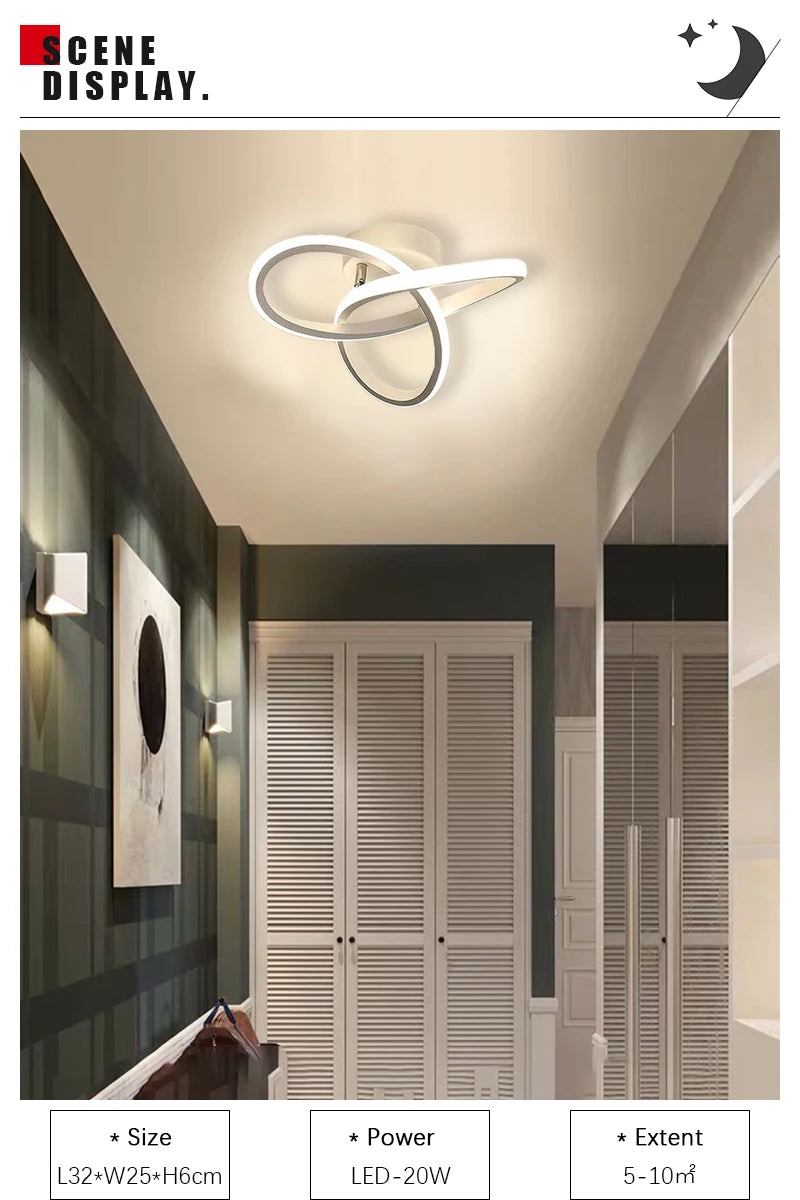 LED 20W Aisle Ceiling Light Modern Home Lighting LED Surface Mounted Bedroom Living Room Corridor Light Staircase Balcony Light