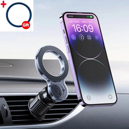 Magnetic Car Phone Holder 360 Degree Rotation Car Air Vent Clip Cellphone Mount Support in Car for iPhone 12 13 14 15