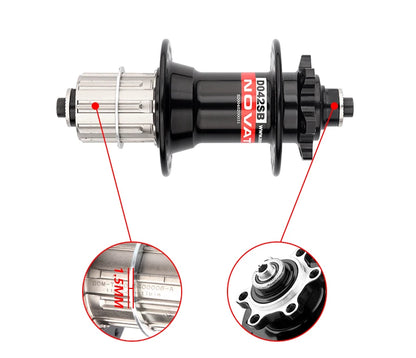 NOVATEC Mountain Bike Hub D041SB D042SB 32/36 Holes Mtb Bushing for 8/9/10/11 Speed MTB Disc Brake Hub  Mtb Hubs 32H mtb hubs