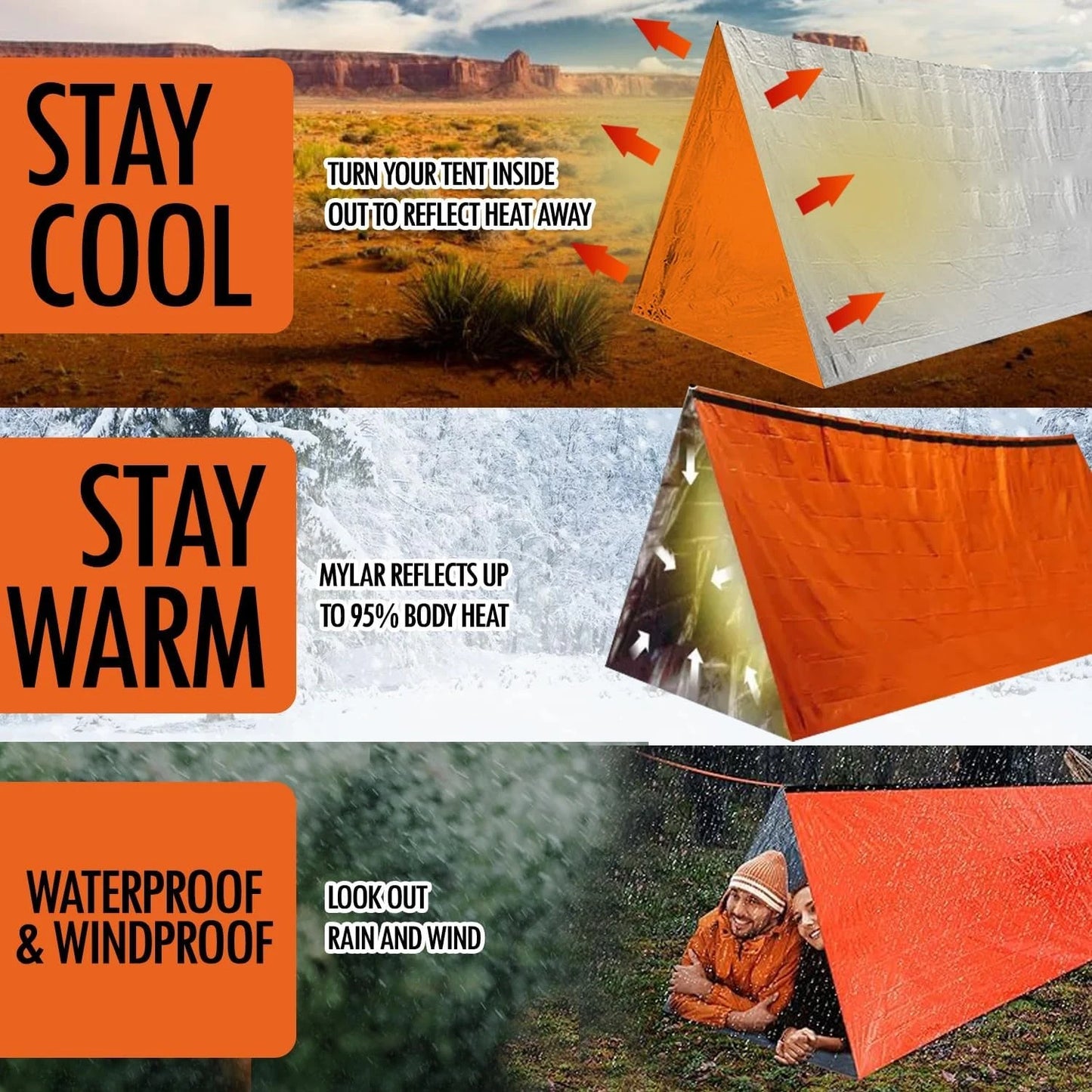 2 Person Emergency Tent Casa De Waterproof Camping Travel Pergola Family Campaign House Tourist Tents Cool Gear Equipment Coat
