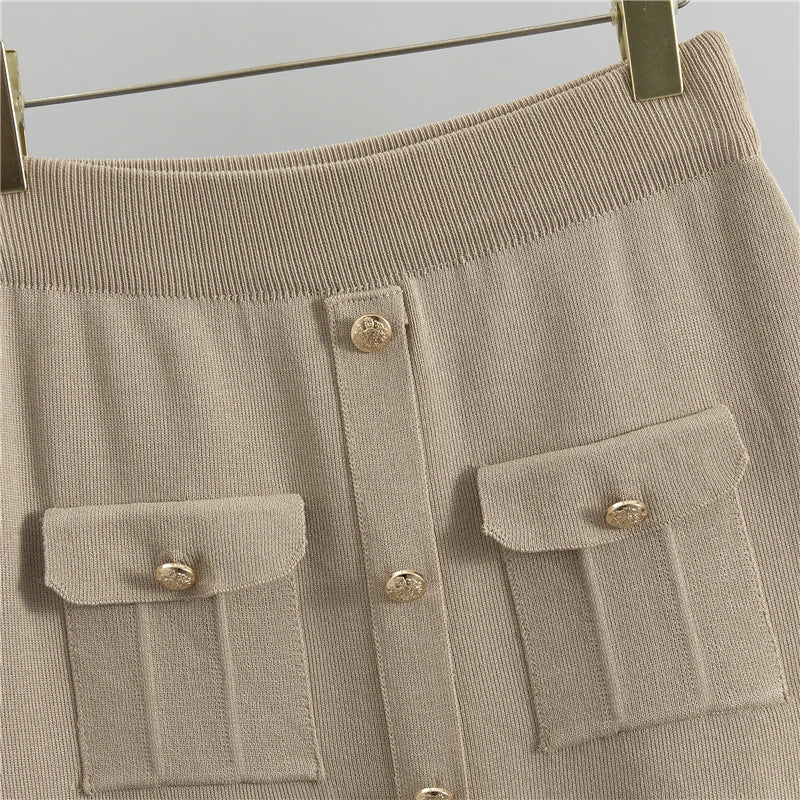 Elegant Office Sweaters Tops+slim High Waist Knitwear Skirts 2 Piece Sets Women New Streetwear Tracksuit Korean Fashion Autumn