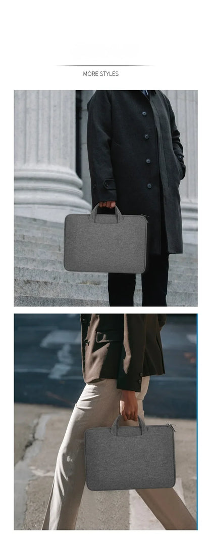 Lightweight and Durable Laptop Bag Simple Stylish Shock-resistant Computer Organizer Case for 13/14/15 inch Computers