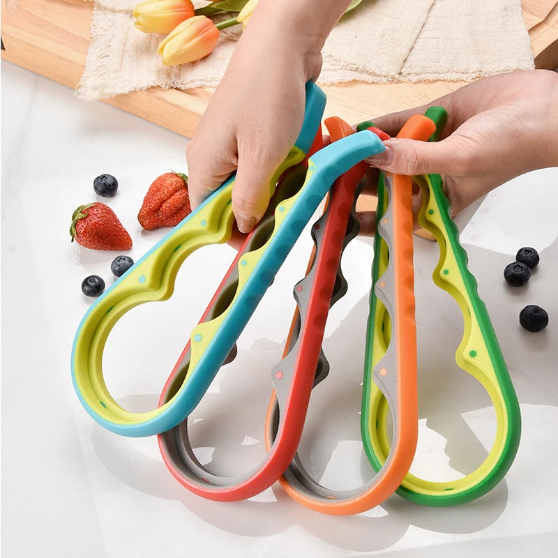 4in1 Jar Openers Can Bottle Opener Beer Wine Bottle Lid Poratble Outdoor Party Bar Tools Multi-functional Kitchen Accessories