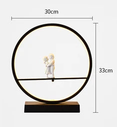 LED Angel table lamps bedroom bedside decorative lamp married couple romantic warm desk lamp
